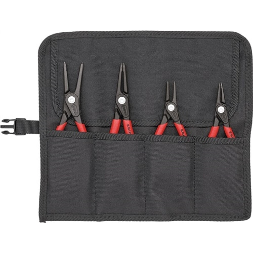 Präzisionssicherungsringzangensatz 4-tlg.in Rolltasche 12-60mm KNIPEX Produktabbildung: Präzisionssicherungsringzangensatz 4-tlg.in Rolltasche 12-60mm KNIPEX