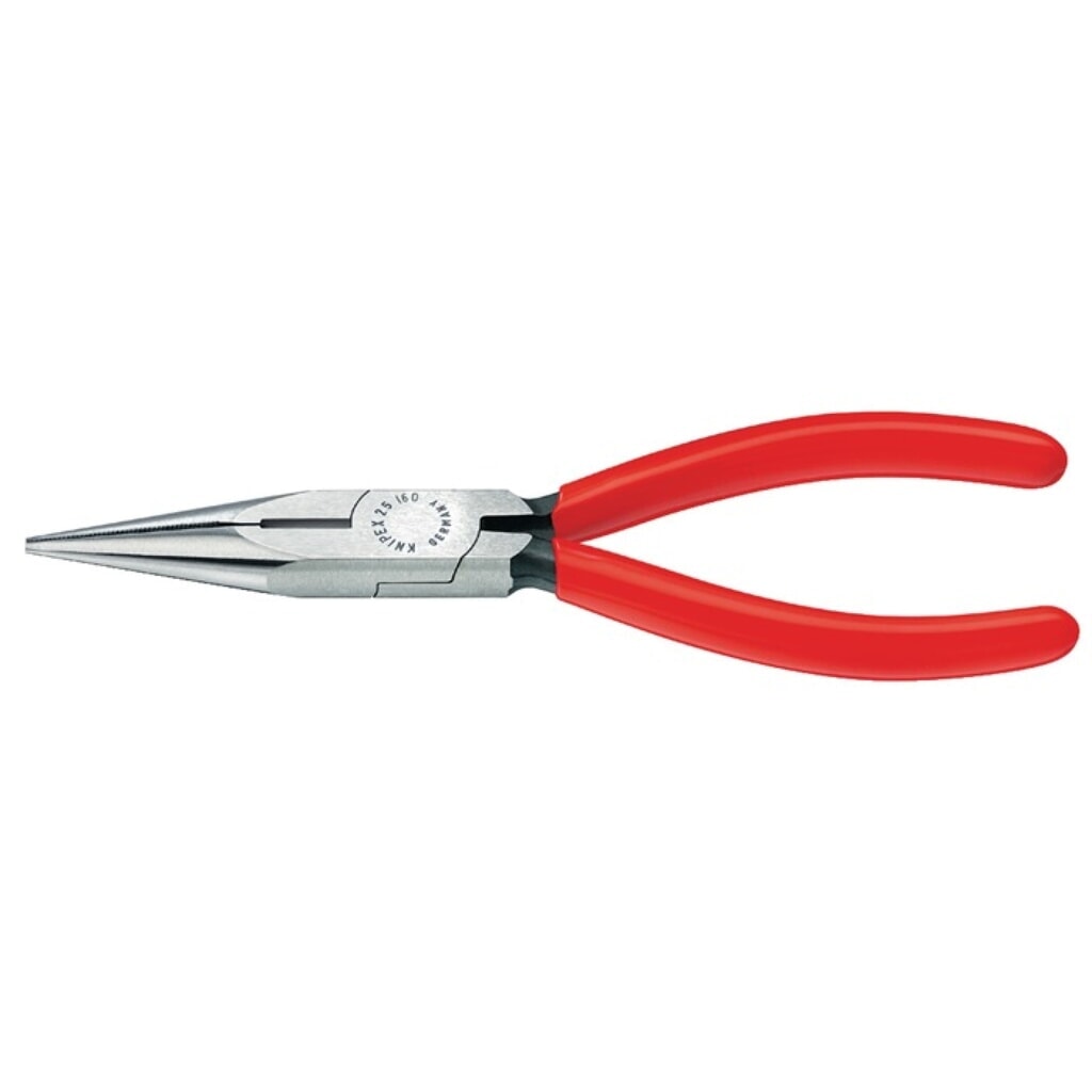 KNIPEX Flachrundzange L.125mm flach/rund ger.pol.Ku.-Überzug Produktabbildung: KNIPEX Flachrundzange L.125mm flach/rund ger.pol.Ku.-Überzug