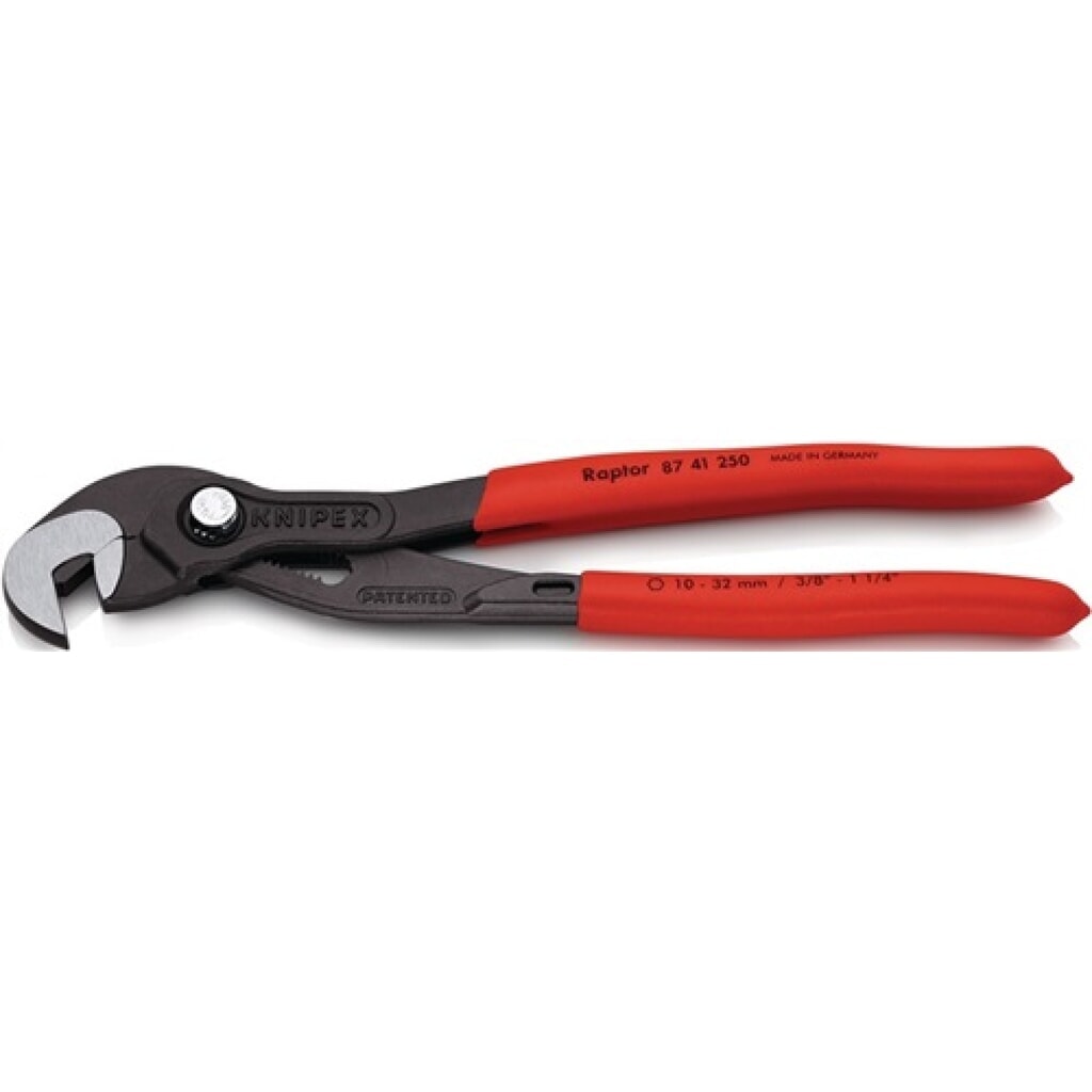 Produktabbildung: Schraubzange DIN ISO 5743 Gesamt-L.250mm Spann-W.10-32mm pol.Ku.-Überzug KNIPEX