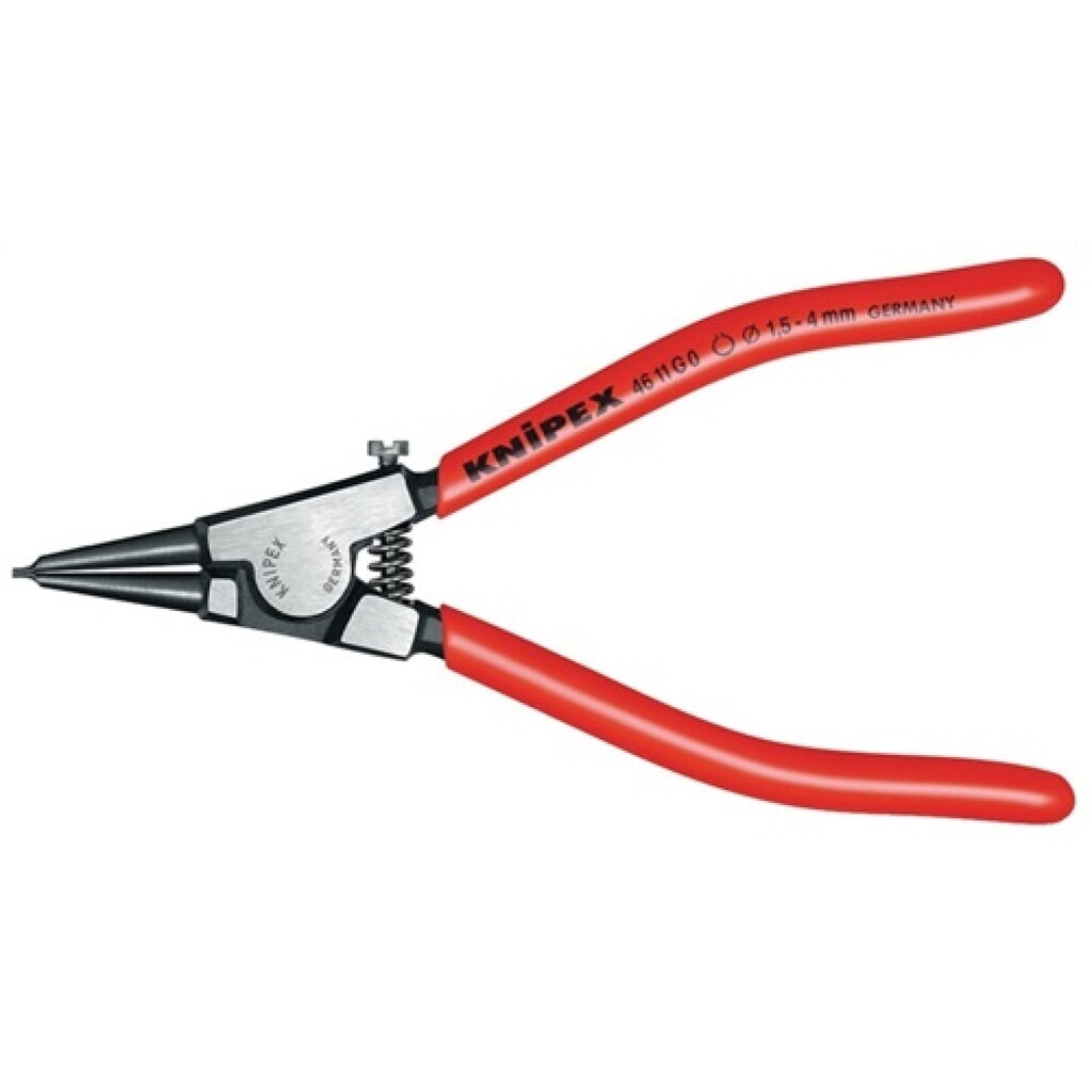 Sicherungsringzange f.Wellen D.1,5-4mm Öffnungsbegr.pol.L.140mm KNIPEX Produktabbildung: Sicherungsringzange f.Wellen D.1,5-4mm Öffnungsbegr.pol.L.140mm KNIPEX