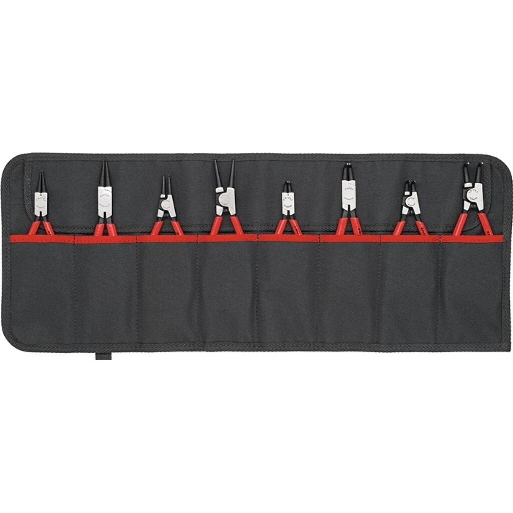 Produktabbildung: KNIPEX Sicherungsringzangensatz Version1 8-tlg.in Rolltasche 10-60mm