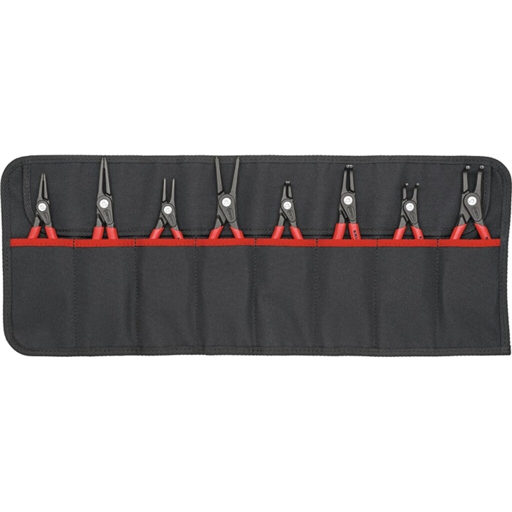 Produktabbildung: KNIPEX Sicherungsringzangensatz Version 2 8-tlg.in Rolltasche 10-60mm