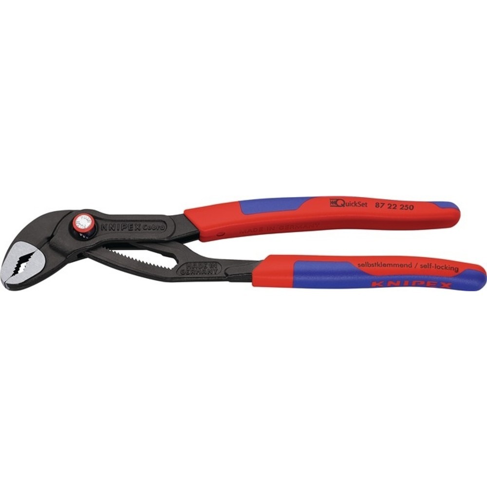 Produktabbildung Nr. 1: KNIPEX Wasserpumpenzange Cobra® L.250mm Spann-W.46mm pol.Mehrkomp.-H. QuickSet