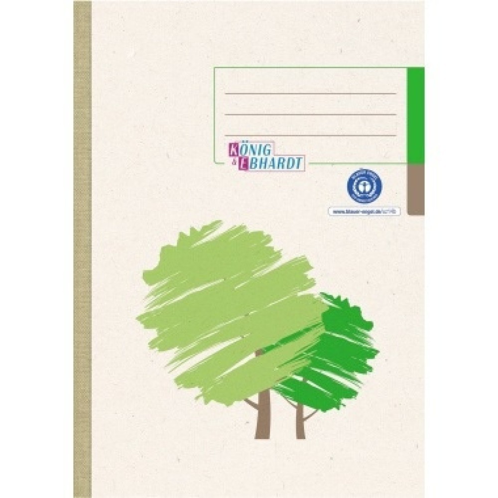 Produktabbildung: König & Ebhardt Kladde 861529201 DIN A5 kariert 96Blatt weiß