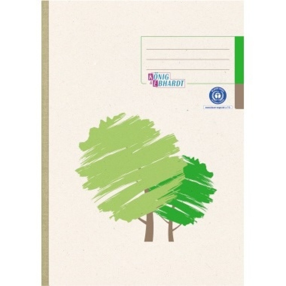 Produktabbildung: König & Ebhardt Kladde 861429201 DIN A4 kariert 96Blatt weiß