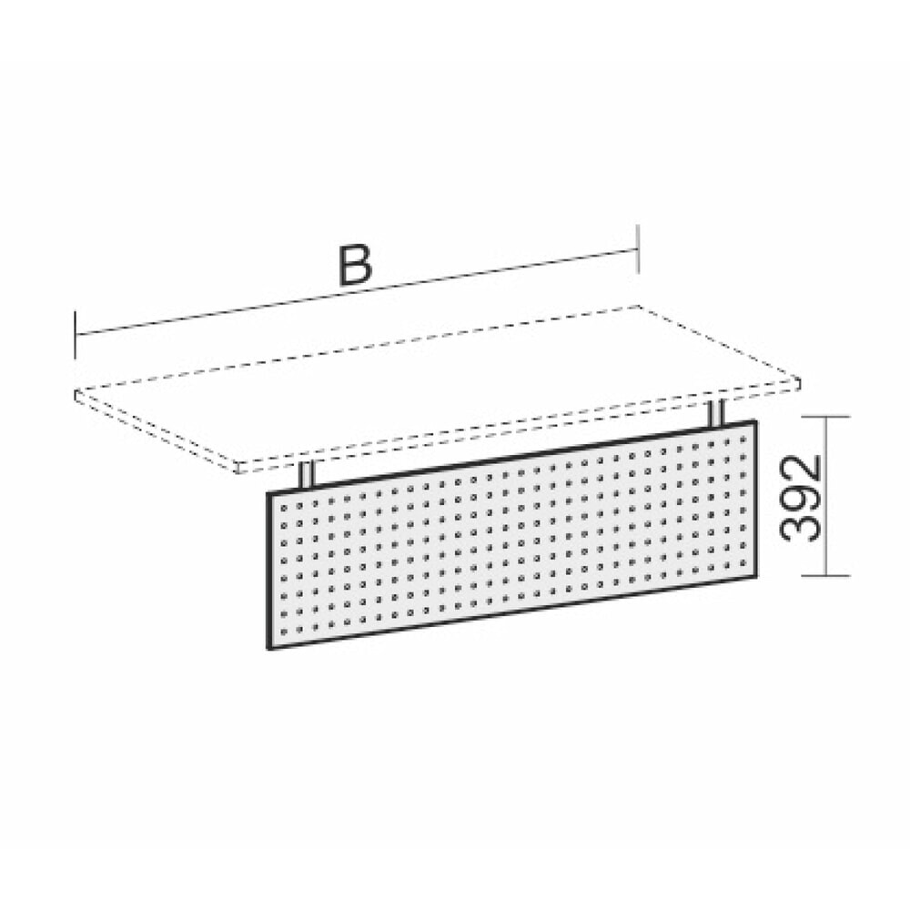 Číslo obrázka výrobku 2: Kolenný panel pre kancelársky nábytok série Profi, šírka 800 mm