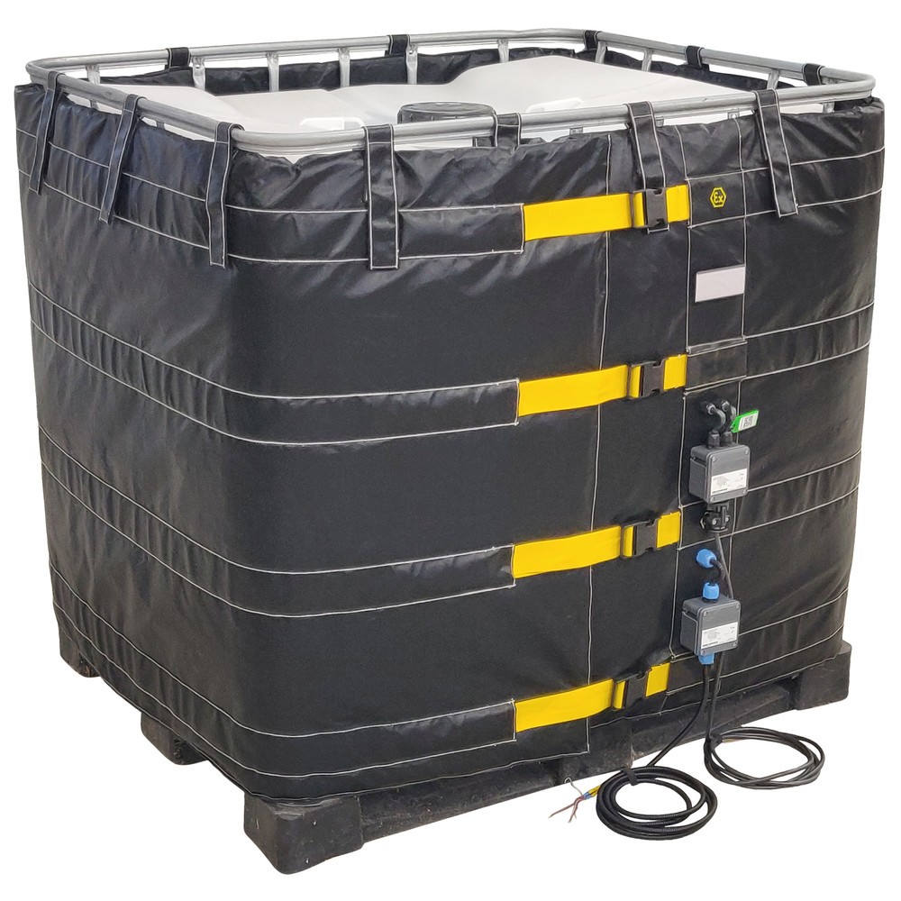 Zdjęcie produktu: Kołnierz grzewczy kontenera ATEX Kuhlmann do kontenerów IBC, 1000 l, 230 V, 2400 W, dł. x szer. x wys. 4400 x 25 x 1000 mm