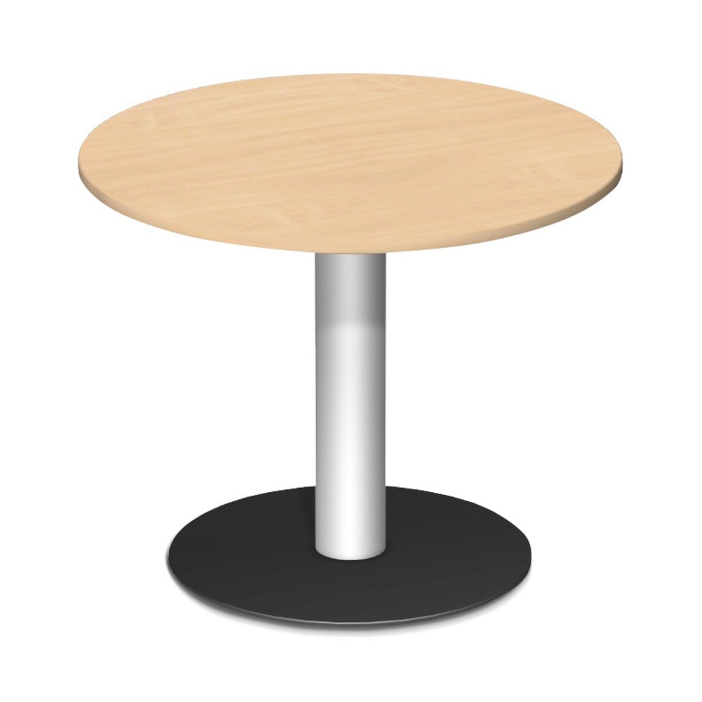 Product afbeelding: Conferentietafel rond met schotelvoet, Øxh 900 x 720 mm, beuk