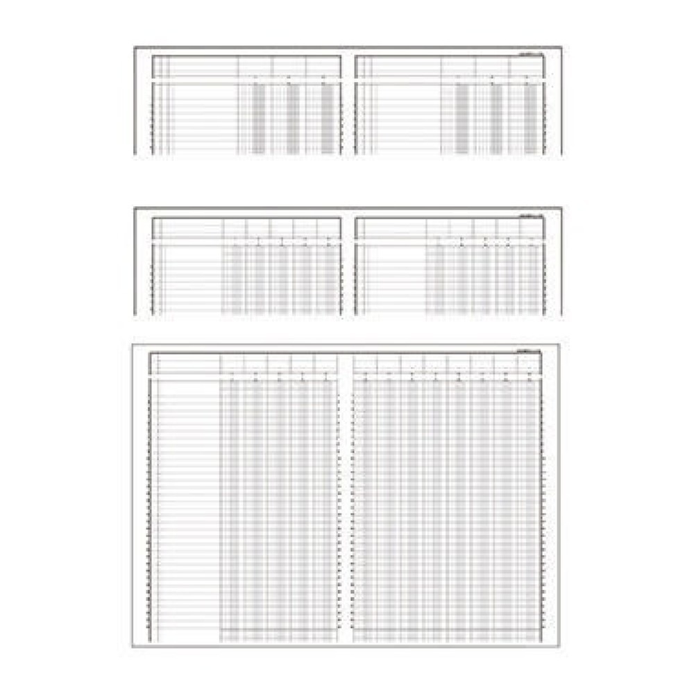 Produktabbildung: Exacompta Spaltenbuch 17100E DIN A4 10Spalten/2Seiten 40Blatt
