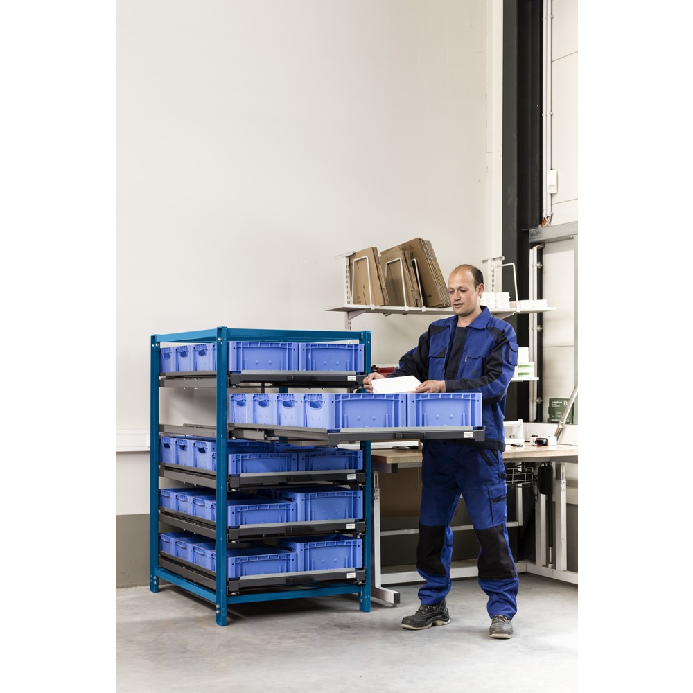 Produktabbildung Nr. 4: Kompakt-Auszugsregal mit 5 Schubfächern, Fachlast 150 kg, Höhe 1.560 mm