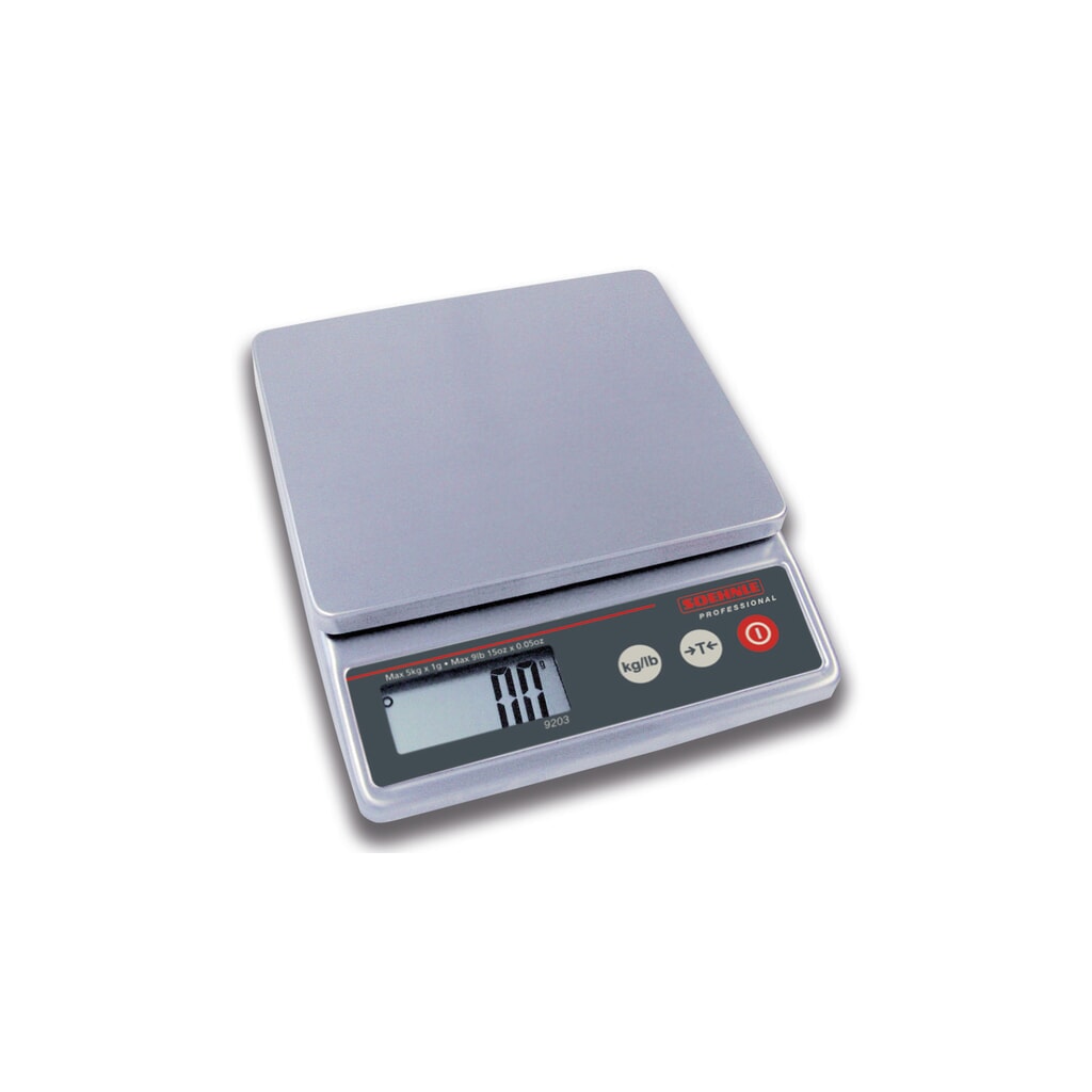 Produktabbildung: Kompaktwaage SOEHNLE für nicht eichpflichtige Wägungen, Wägebereich max. 5 kg