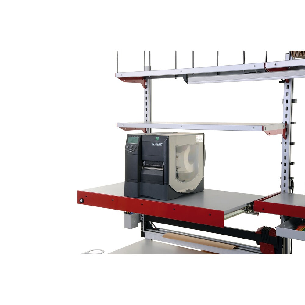 Číslo obrázku produktu 9: Rocholz Elektricky výškově nastavitelný balicí stůl FLEX Premium, kompletní vybavení, VxŠxH 720-1120 x 2000 x 800 mm