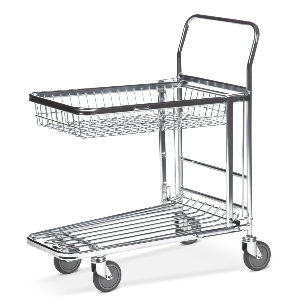 Produktabbildung: Kongamek Lager- und Transportwagen, klappbarer Korb, Ladefläche BxT 344 x 700 mm