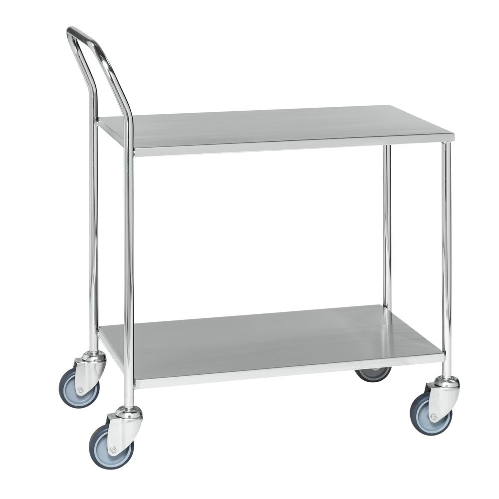 Produktabbildung: Kongamek Tischwagen aus Edelstahl, HxBxT 960 x 430 x 840 mm