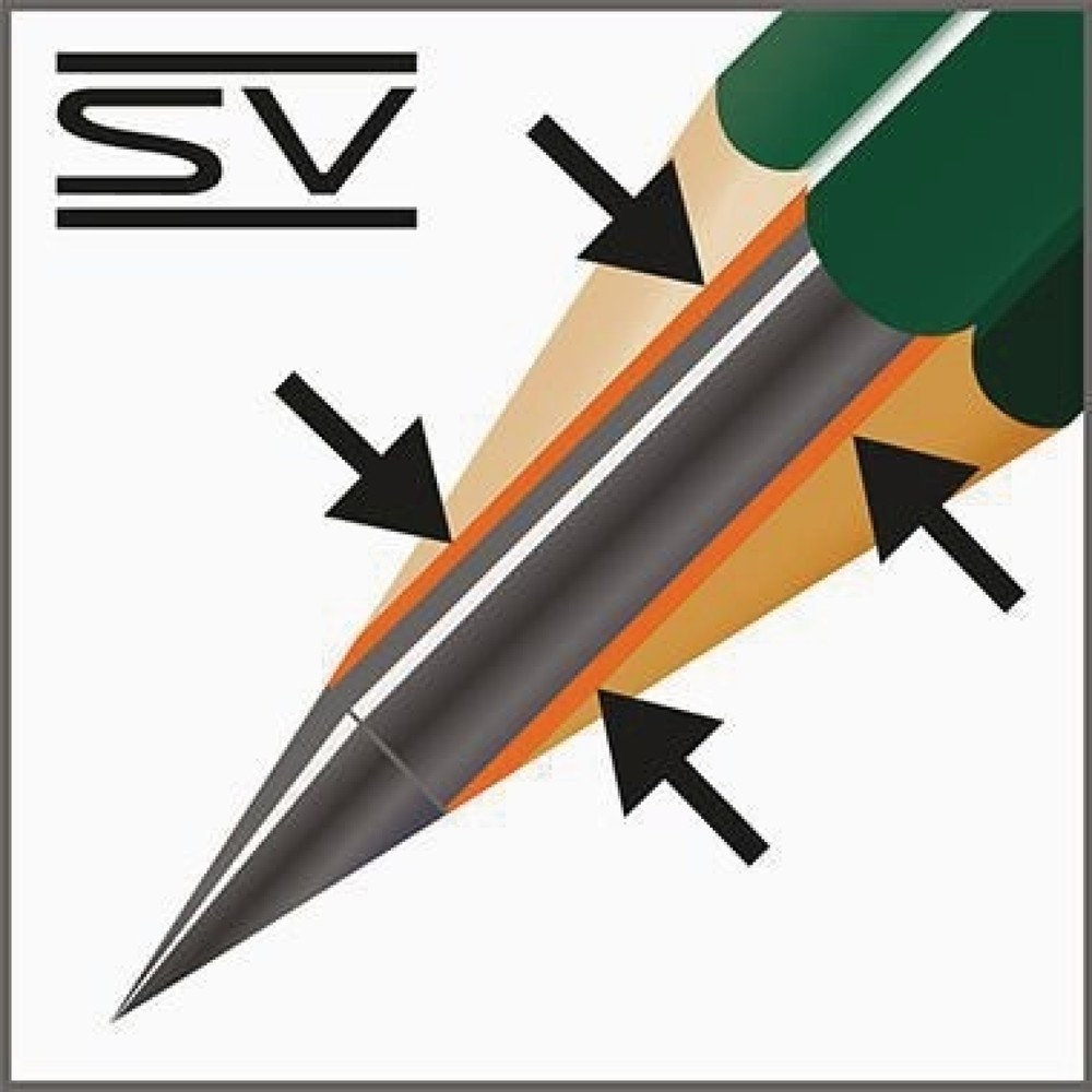 Produktabbildung Nr. 8: Faber-Castell Kopierstift CASTELL DOCUMENT 9609 119121 2mm rot