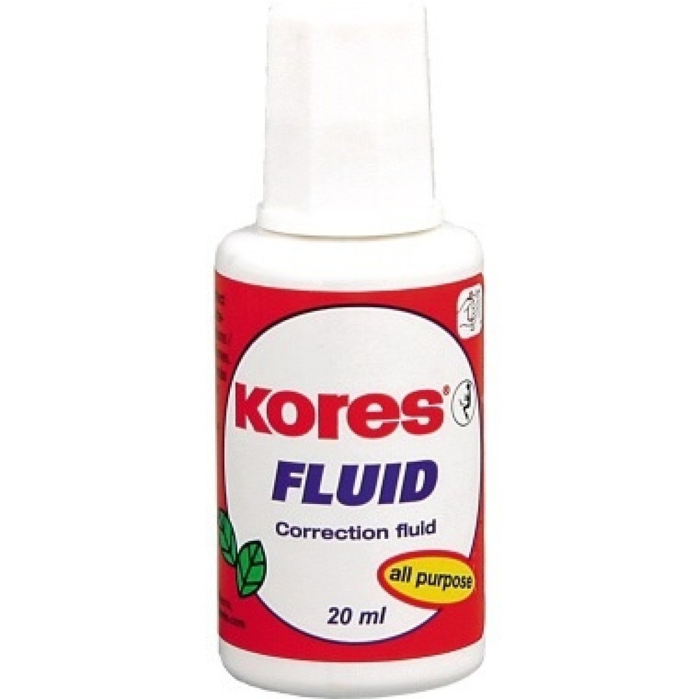 Produktabbildung Nr. 1: KORES Korrekturmittel Fluid KF66101 20ml Pinsel weiß