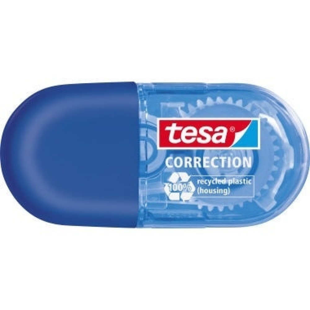 Produktabbildung: tesa® Korrekturroller ecoLogo 59814-00000-00 5mmx6m blau