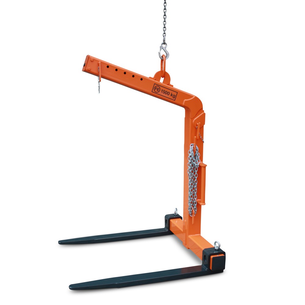 Product afbeelding: Kraanvork met automatische gewichtsvereffening, tanden van profielstaal, cap. 1.500 kg