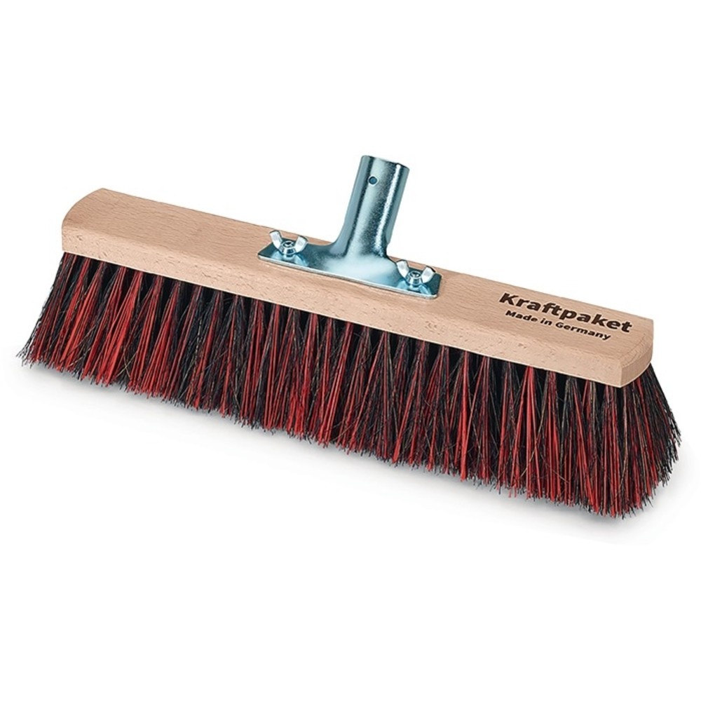 Produktabbildung Nr. 2: KRAFTPAKET Besen Arenga/Elastonmischung L.600 mm m.Metallstielhalter Flachholz