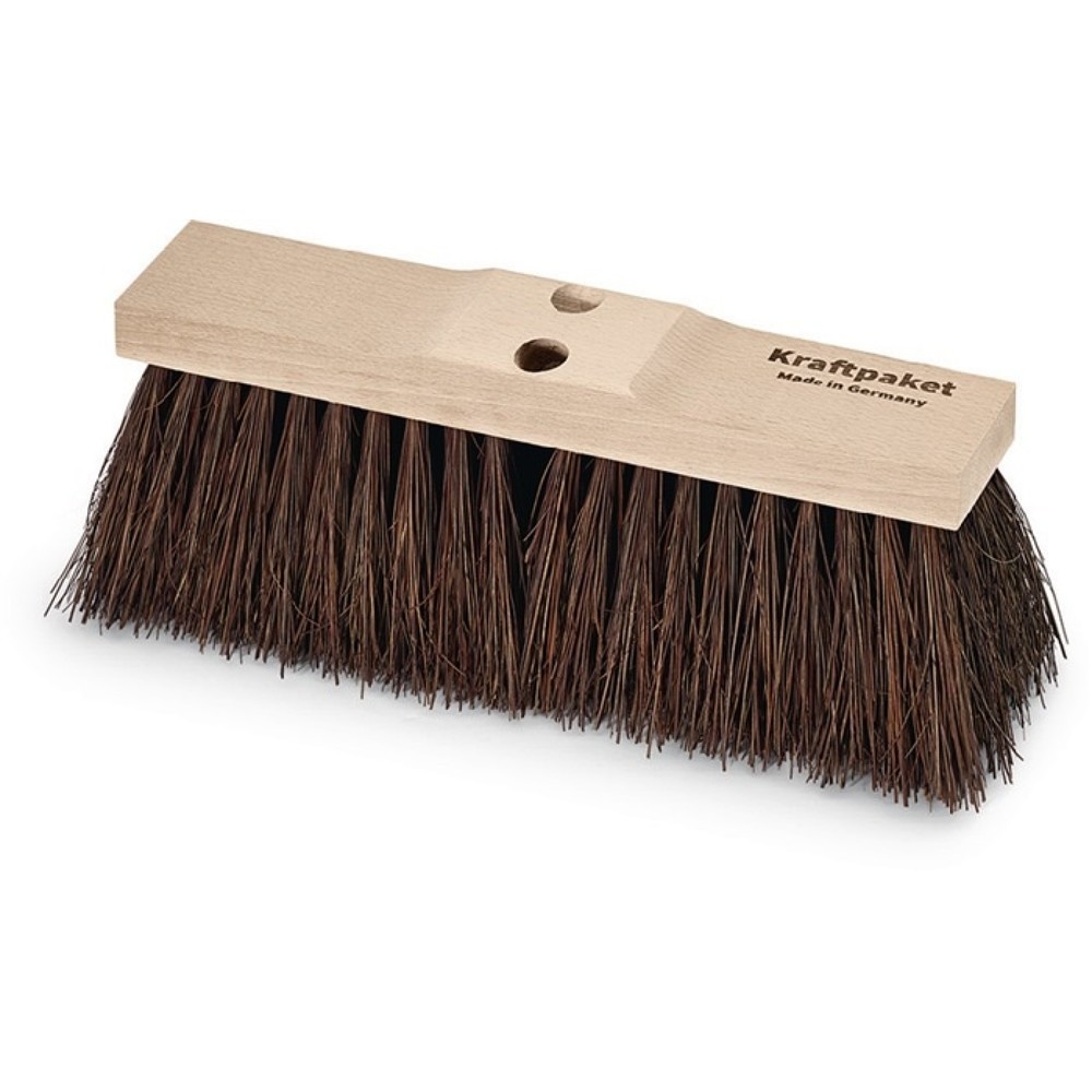 Produktabbildung: KRAFTPAKET Straßenbesen Piassava L.400mm m.2 Stiellöchern Sattelholz
