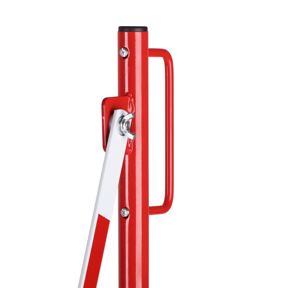 Zdjęcie produktu nr 9: Krata nożycowa, obustronna podstawa, szerokość 3600 mm, czerwona/biała