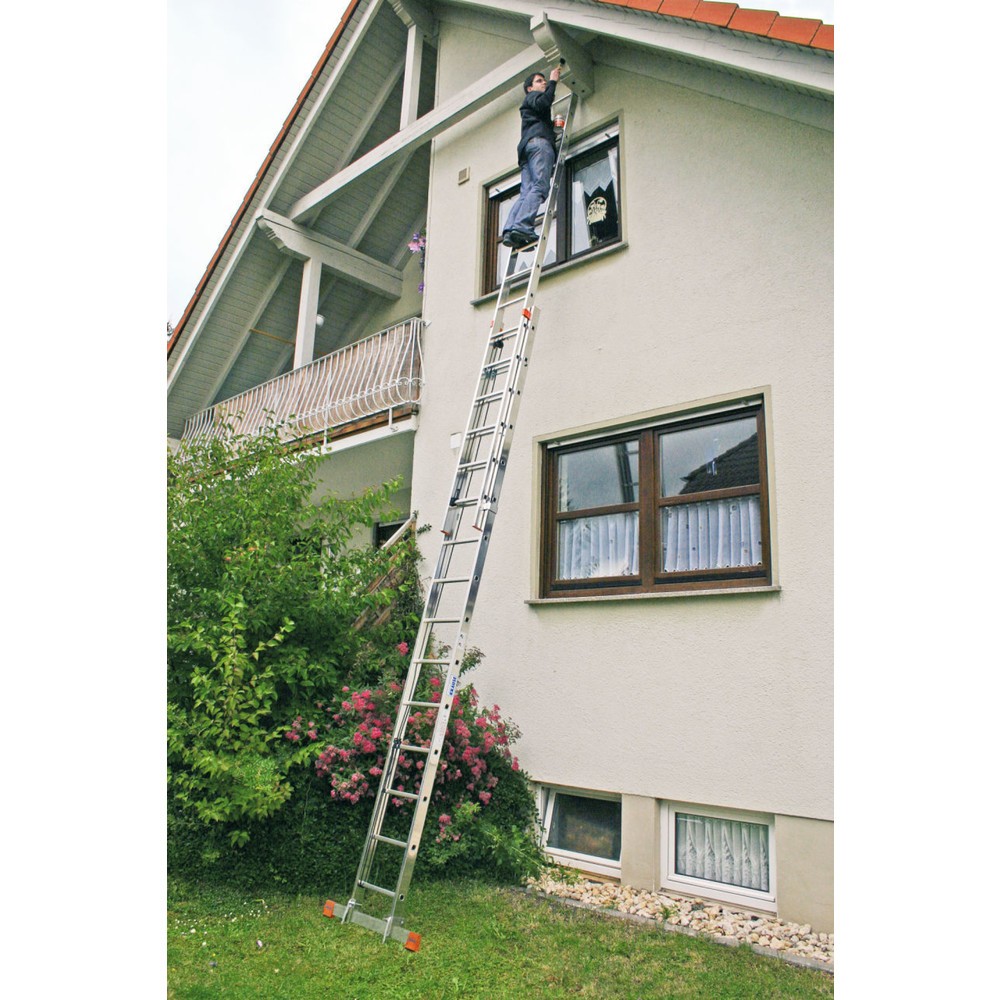 N° de l'image du produit 2 : KRAUSE® Échelle à corde Robilo, en deux parties 2x15 barreaux