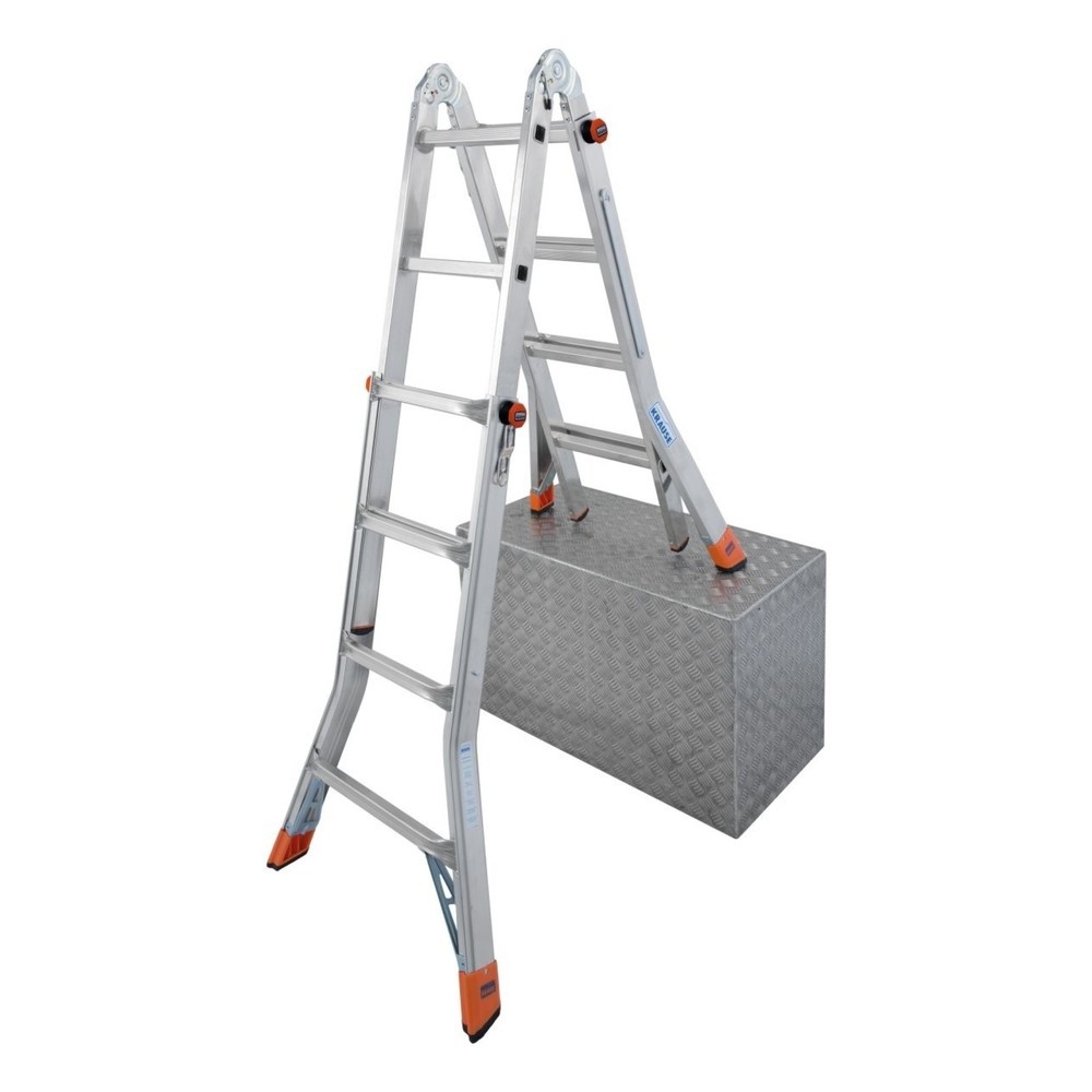 Produktabbildung: KRAUSE® MONTO Gelenk-Teleskopleiter TeleMatic 4x4 Sprossen