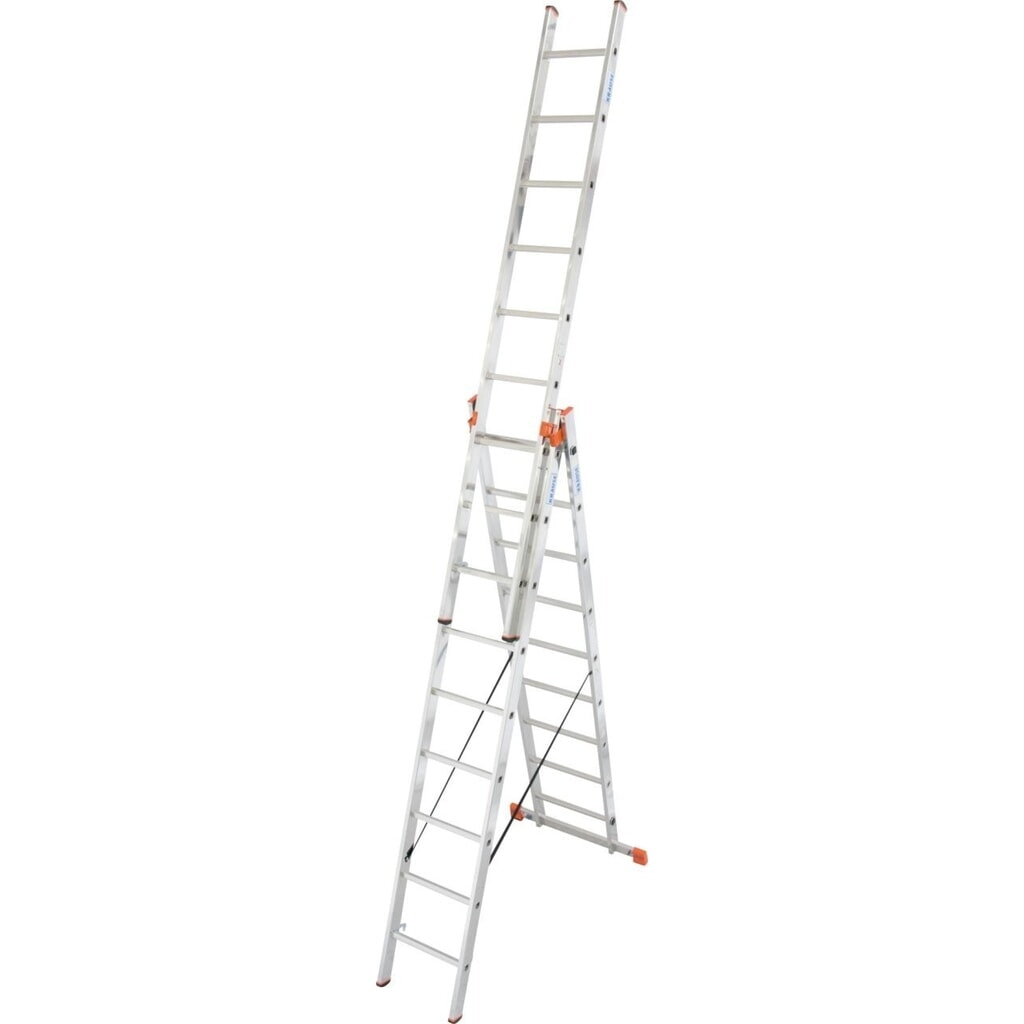 KRAUSE® MONTO Vielzweckleiter Tribilo 3x9 Sprossen Produktabbildung Nr. 1: KRAUSE® MONTO Vielzweckleiter Tribilo 3x9 Sprossen