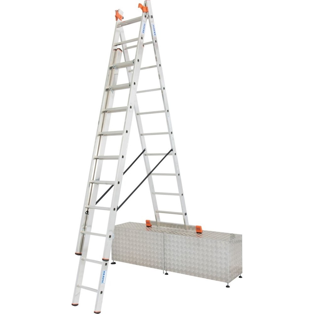 Produktabbildung Nr. 1: KRAUSE® MONTO Vielzweckleiter Tribilo Treppe 3x10 Sprossen