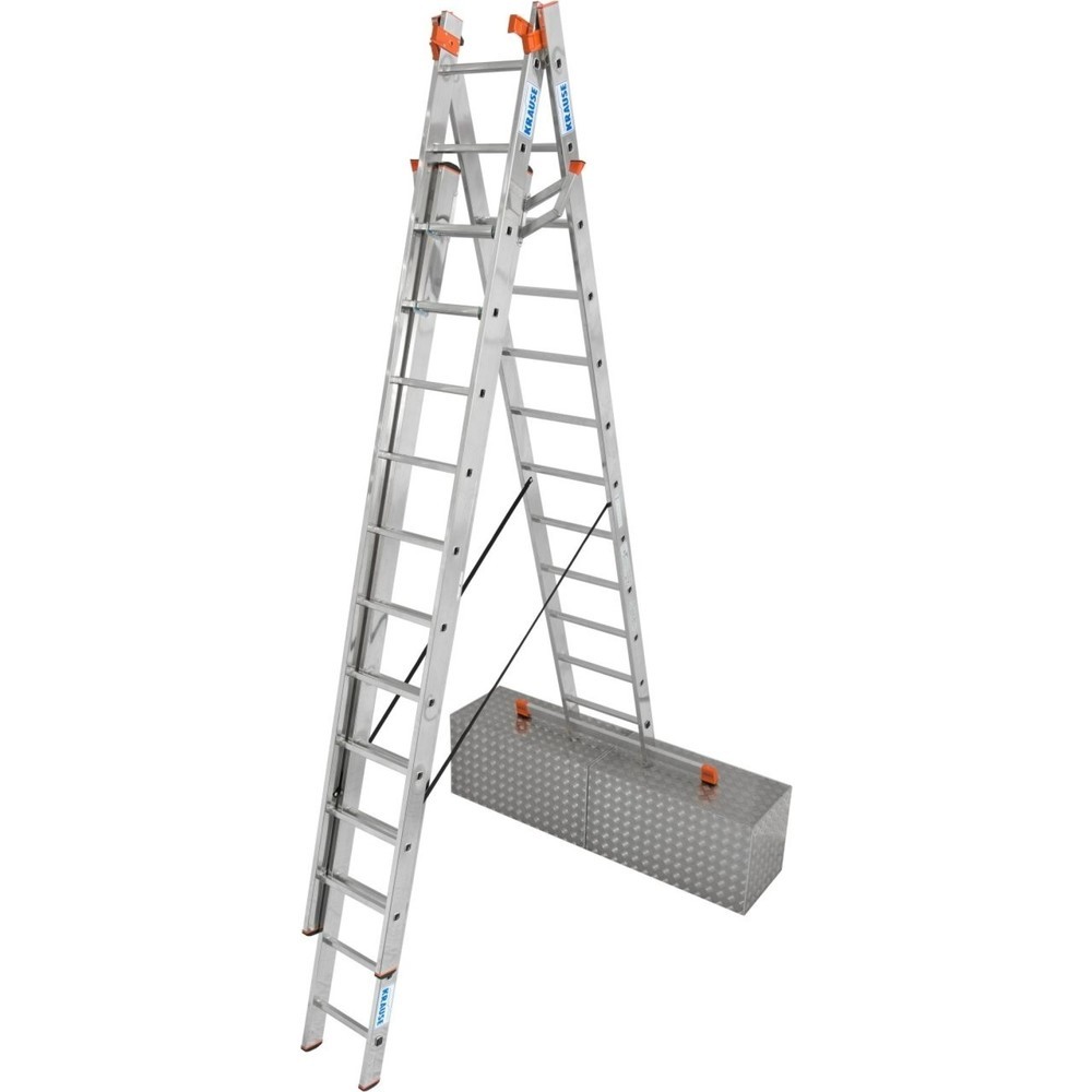 Produktabbildung Nr. 1: KRAUSE® MONTO Vielzweckleiter Tribilo Treppe 3x12 Sprossen