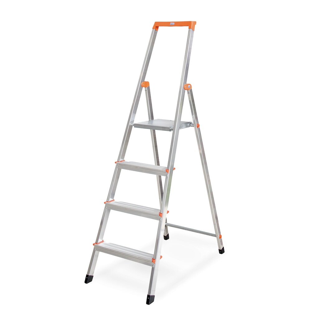 KRAUSE® Stufen-r, 1-seitig, mit Hightech-Gelenkverbindungen, Aufstelltiefe 820 mm Produktabbildung: KRAUSE® Stufen-r, 1-seitig, mit Hightech-Gelenkverbindungen, Aufstelltiefe 820 mm