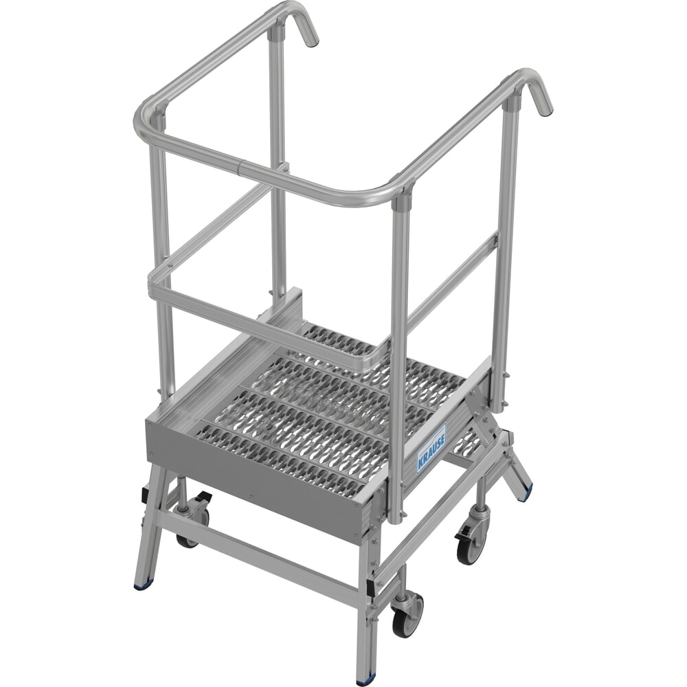 Produktabbildung Nr. 3: KRAUSE® STABILO fahrbare Podestleiter, einseitig begehbar, Profilrost R13, 2 Stufen