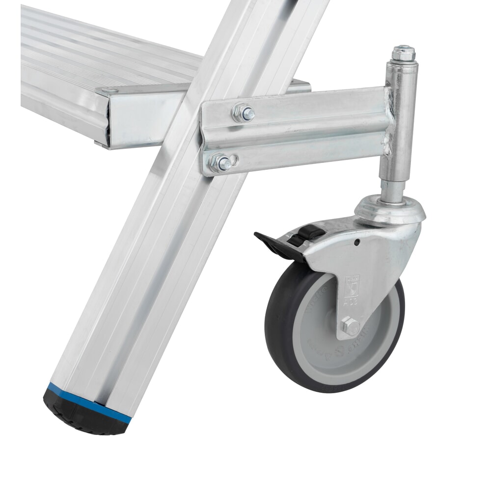 Produktabbildung Nr. 9: KRAUSE® STABILO fahrbare Podestleiter, beidseitig begehbar, Profilrost R13, 2 x 3 Stufen
