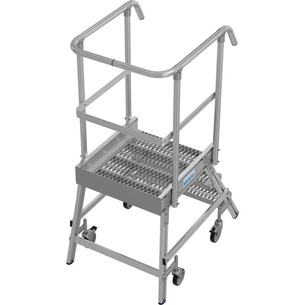 Produktabbildung Nr. 14: KRAUSE® STABILO fahrbare Podestleiter, einseitig begehbar, Profilrost R13, 3 Stufen
