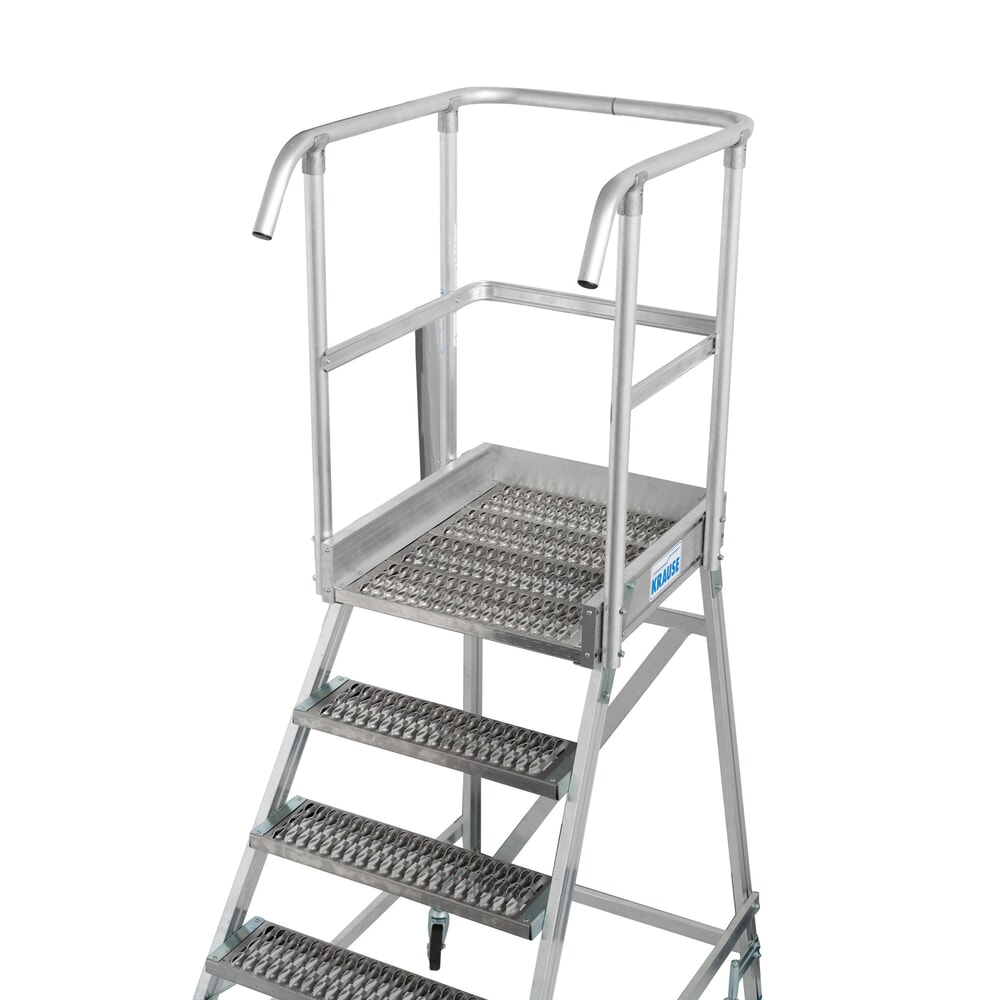 Produktabbildung Nr. 14: KRAUSE® STABILO fahrbare Podestleiter,einseitig begehbar, Profilrost R13, 5 Stufen