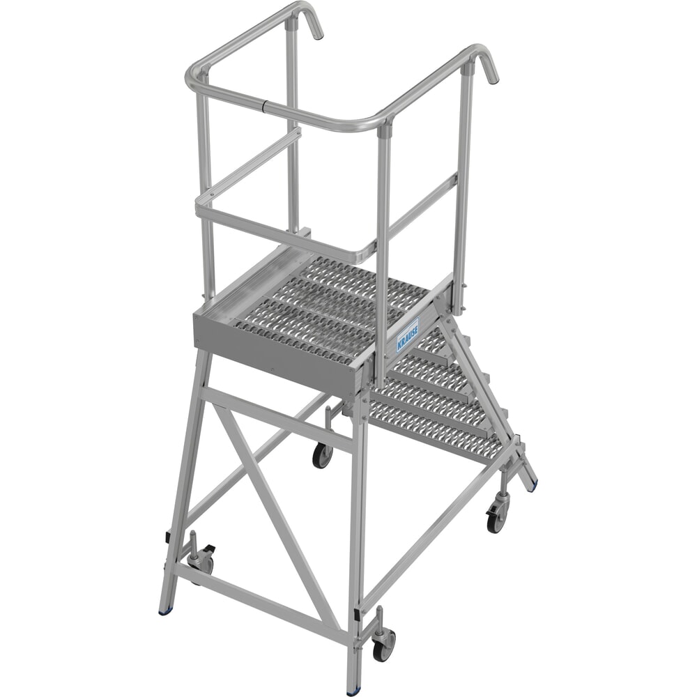 Produktabbildung Nr. 15: KRAUSE® STABILO fahrbare Podestleiter,einseitig begehbar, Profilrost R13, 5 Stufen
