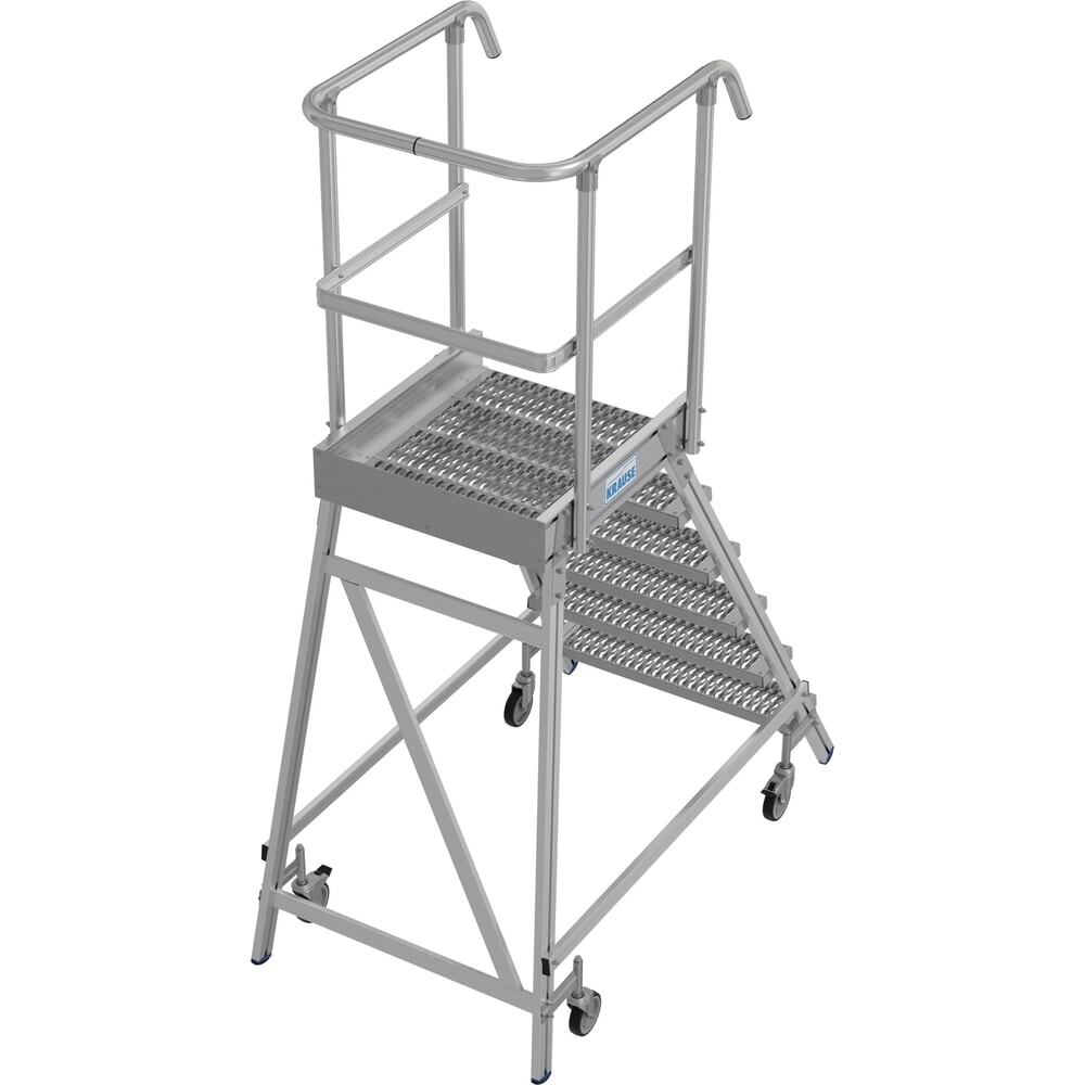 Produktabbildung Nr. 15: KRAUSE® STABILO fahrbare Podestleiter, einseitig begehbar, Profilrost R13, 6 Stufen