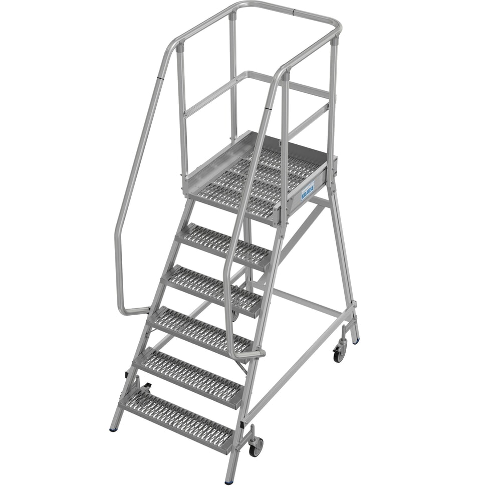 Produktabbildung Nr. 17: KRAUSE® STABILO fahrbare Podestleiter, einseitig begehbar, Profilrost R13, 6 Stufen