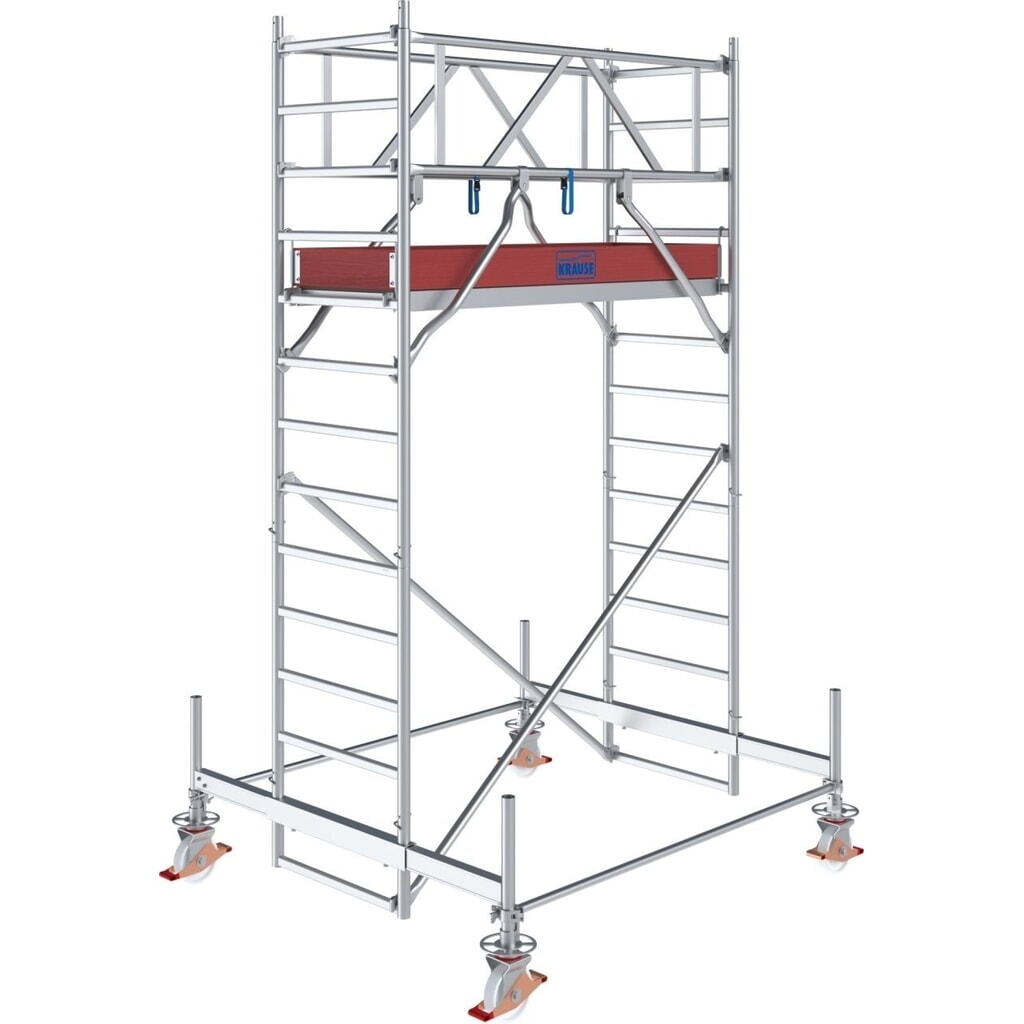 KRAUSE® STABILO Fahrgerüst S100, Feldlänge 2.000 mm, Arbeitshöhe 4.500 mm Produktabbildung: KRAUSE® STABILO Fahrgerüst S100, Feldlänge 2.000 mm, Arbeitshöhe 4.500 mm