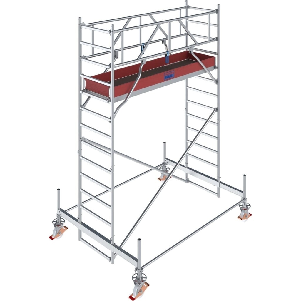 KRAUSE® STABILO Fahrgerüst S100, Feldlänge 2.500 mm, Arbeitshöhe 4.500 mm Produktabbildung: KRAUSE® STABILO Fahrgerüst S100, Feldlänge 2.500 mm, Arbeitshöhe 4.500 mm