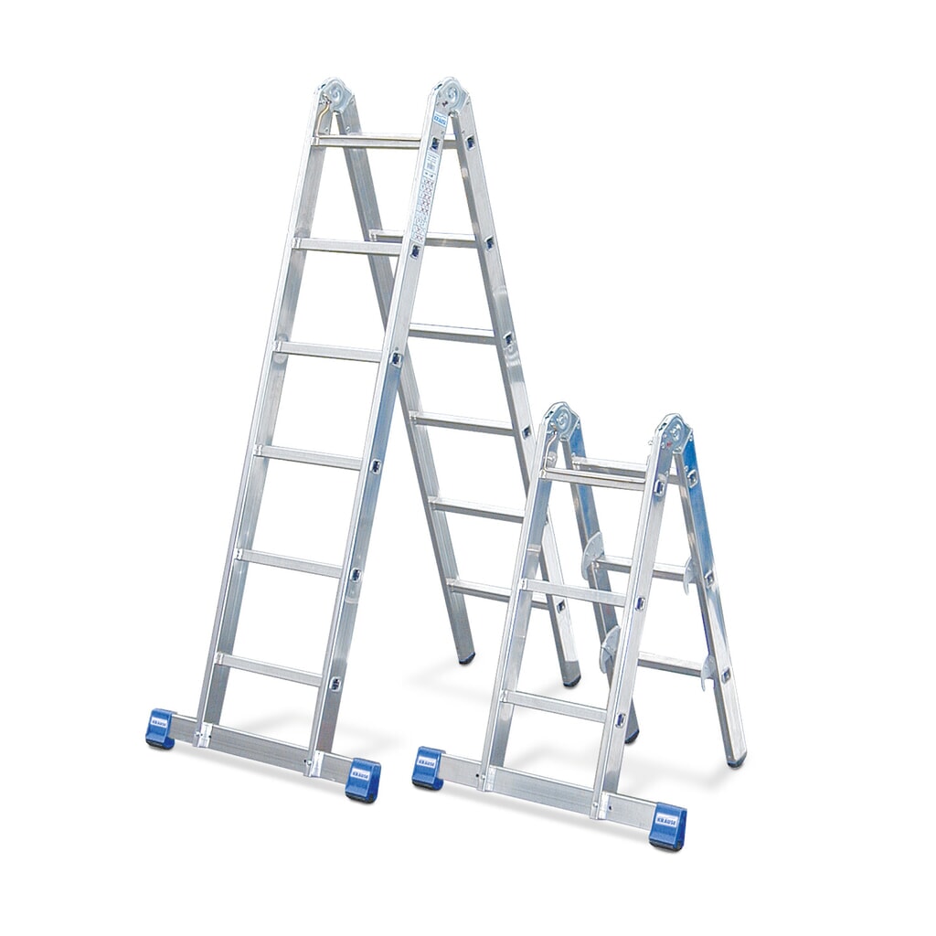 KRAUSE® STABILO Gelenkleiter, 2-seitig begehbar, Aluminium Produktabbildung: KRAUSE® STABILO Gelenkleiter, 2-seitig begehbar, Aluminium