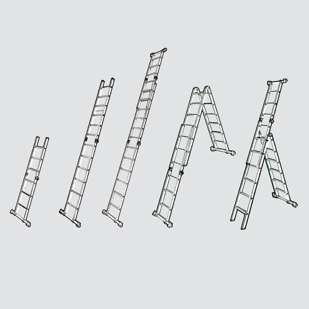 Produktabbildung Nr. 4: KRAUSE® STABILO Gelenkleiter, 2-seitig begehbar, Aluminium
