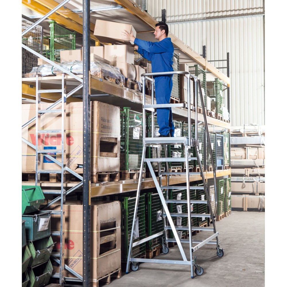 Produktabbildung Nr. 11: KRAUSE® STABILO Podesttreppe, 1-seitig, verfahrbar, Standhöhe 0,95 m
