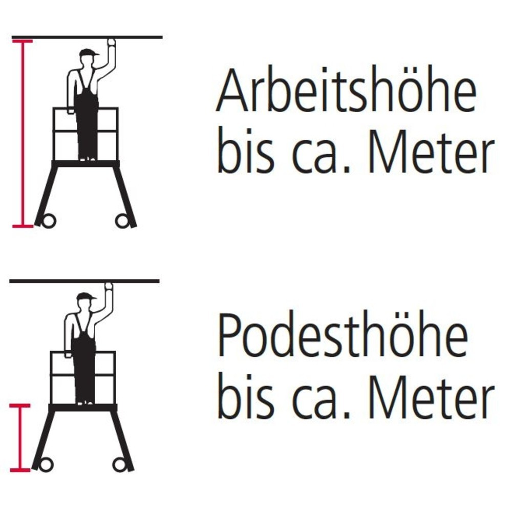 Produktabbildung Nr. 4: KRAUSE® STABILO  Podesttreppe, 1-seitig, verfahrbar, Standhöhe 0,70 m