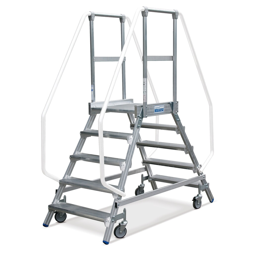 Produktabbildung Nr. 1: KRAUSE® STABILO Podesttreppe, 2-seitig, verfahrbar, Standhöhe 0,70 m