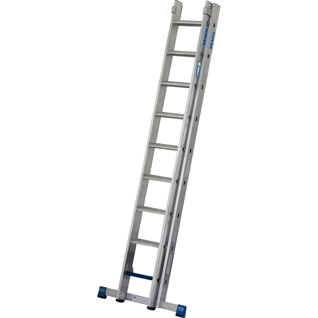 KRAUSE® STABILO Schiebeleiter +S, 2x 9 Sprossen/Stufen Produktabbildung: KRAUSE® STABILO Schiebeleiter +S, 2x 9 Sprossen/Stufen