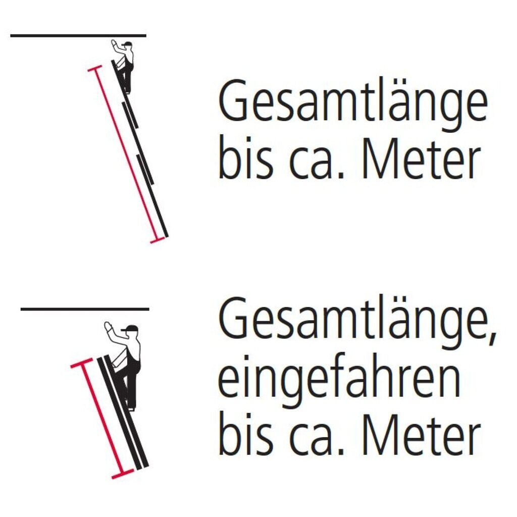 Produktabbildung Nr. 4: KRAUSE® STABILO Seilzug-Anlegeleiter, 2-teilig, Standhöhe 8,95 m