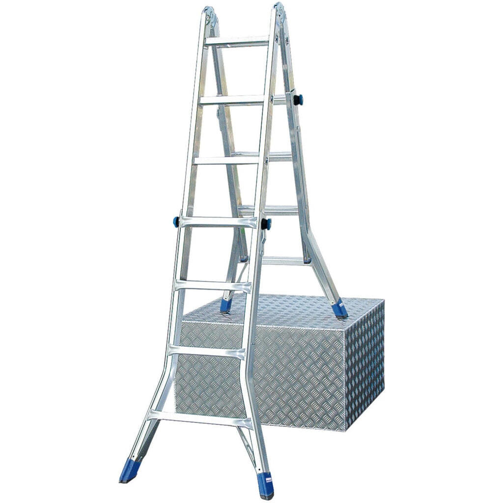 Produktabbildung: KRAUSE® STABILO Gelenk-Teleskopleiter 4x4 Sprossen