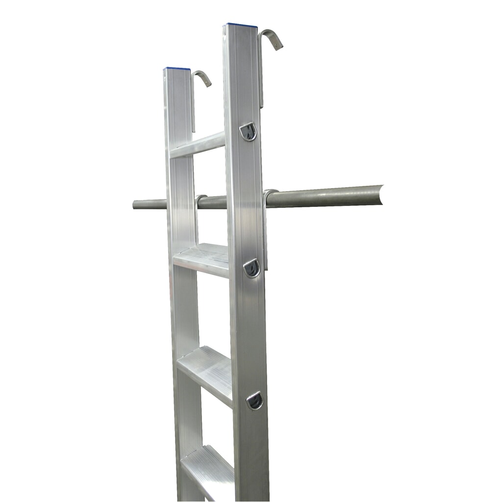 Produktabbildung Nr. 3: KRAUSE® STABILO Stufen-Regalleiter mit Haken für Rundrohr, Standhöhe 1,15 m