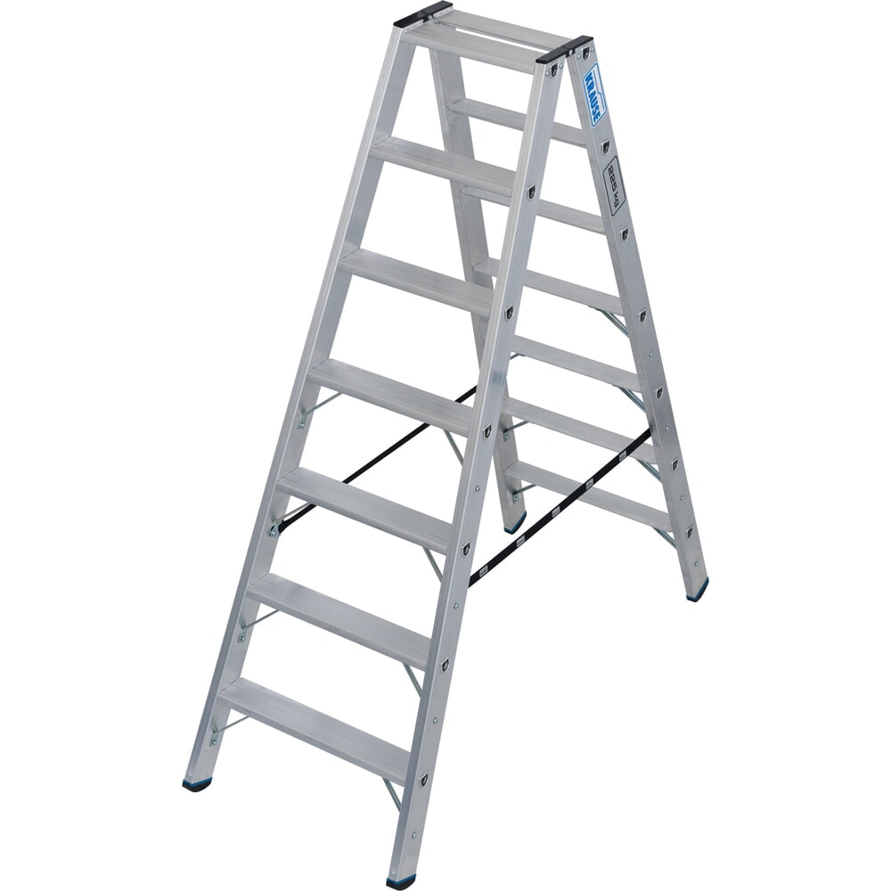 Zdjęcie produktu nr 1: Drabina ze stopniami wolnostojąca KRAUSE® STABILO, dwustronna, udźwig 225 kg, 2 x 7 stopni